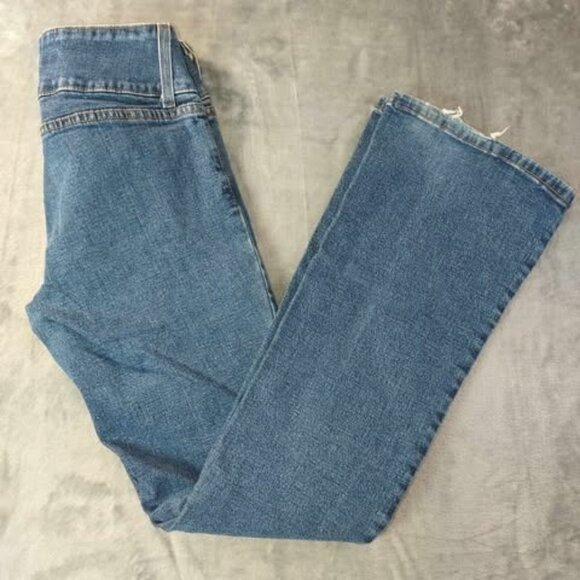 Paris Blues soulmate Women 7 Vintage Flare Bootcut Jeans High Waist Y2K Denim - Picture 6 of 11